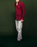 The Amalfi Burgundy Linen