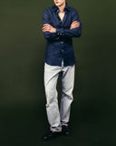 The Milano Navy Linen